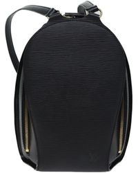 Louis Vuitton - Mabillon Leather Backpack Bag (pre-owned) - Lyst