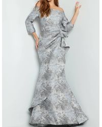 Jovani - Quarter Sleeve Mermaid Evening Gown 09550 - Lyst