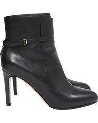Ferragamo - Buckle Detail Heeled Ankle Boots - Lyst