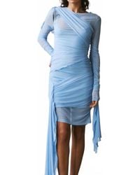 Saemdi - Draped Mesh Dress - Lyst