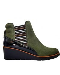 Revere - Galway Wedge Leather Boots - Lyst