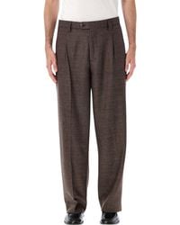 mfpen - Pleated Tailored Wool Trousers - Lyst