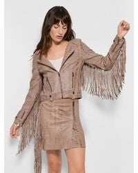 AS by DF - One Love Fringe Moto Jacket - Lyst