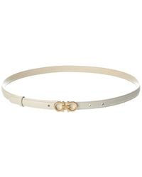 Ferragamo - Gancini Leather Belt - Lyst