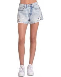 Elan - Crochet Detail Shorts - Lyst