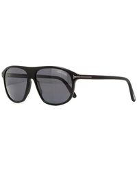 Tom Ford - Aviator Full Rim, With A Shiny Frame And Smoke Lens - Lyst