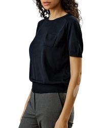 LILYSILK - Basic Silk Crewneck T-Shirt - Lyst