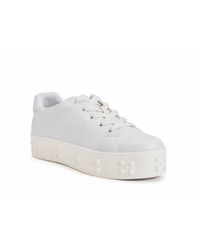 Katy Perry - Faux Leather Lace Up Casual And Fashion Sneakers - Lyst