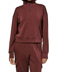7 Diamonds - Rev Crop Quarter Zip Top - Lyst