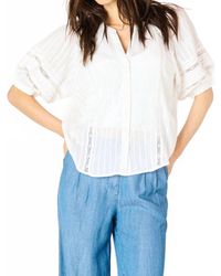 Dex - Lace Insert Blouse - Lyst