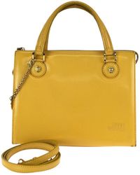 Versace - Leather Sunburst 2Way Handbag - Lyst