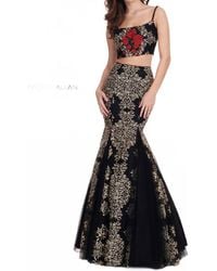 Rachel Allan - Two-Piece Long Mermaid Gown - Lyst
