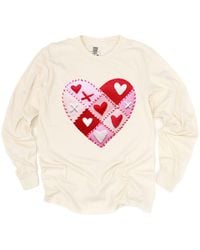 Simply Sage Market - Heart Stitching Patchwork Print - Lyst