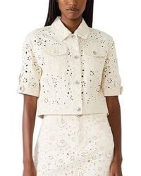 Steve Madden - Blu Eyelet Jacket - Lyst