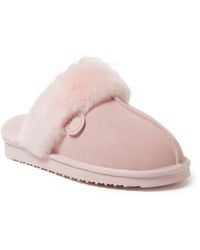 Dearfoams - Fireside By Sydney Genuine Shearling Scuff Slipper - Lyst