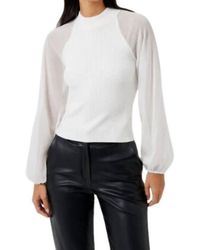 French Connection - Melody High Neck Top - Lyst