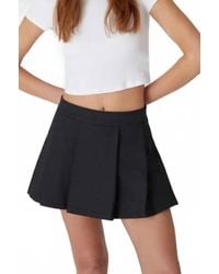 Blank NYC - Pleat Plaid Skort - Lyst