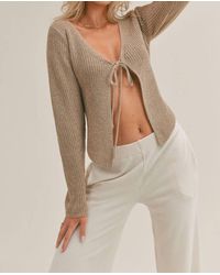 Sage the Label - Tied To You Cardigan - Lyst