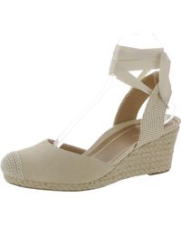 Vionic - Maris Suede Ankle Strap Wedge Sandals - Lyst