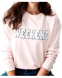 Shiraleah - Weekend Crewneck Sweatshirt - Lyst