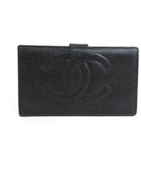 Chanel - Logo Cc Leather Wallet (pre-owned) - Lyst