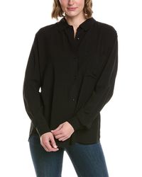 Tahari - Button Collared Shirt - Lyst