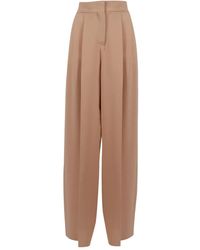 Alberta Ferretti - Cady Stretch Wide Leg Trousers - Lyst