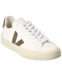 Veja - Campo Chromefree Leather Extra White Khaki - Lyst