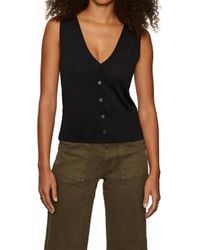 Sanctuary - Knitted Button Front Top - Lyst