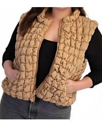 The Curve - Plus Size Quilted Puffer Vest - Lyst