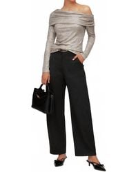 Fifteen Twenty - Agnes Asymmetric One-Shoulder Top - Lyst