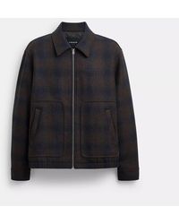 COACH - Wool Short Jacket - Lyst