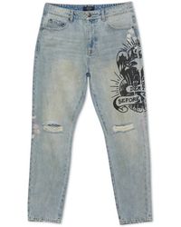 Ed Hardy - Eagle Slim Taper Jean - Lyst