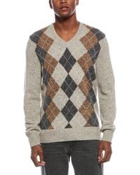 Brooks Brothers - Argyle Wool-Blend V-Neck Sweater - Lyst