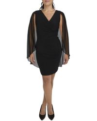 R & M Richards - Petites Chiffon Embellished Cocktail And Party Dress - Lyst