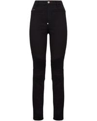 Philipp Plein - Denim High Waist Biker Iconic Plein - Lyst