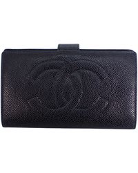 Chanel - Cc Leather Wallet (pre-owned) - Lyst