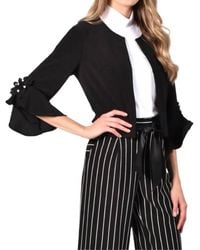 FRANK LYMAN - Knit Bolero Sleeves Jacket - Lyst