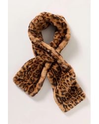 Apparis - Kai Faux Fur Leopard Scarf - Lyst