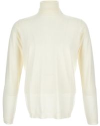GOES BOTANICAL - Extra-Fine Merino Wool Turtleneck Sweater With Ribbed Detail - Lyst