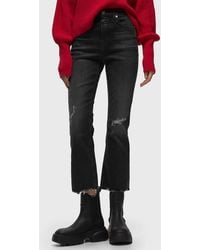 Closed - Hi-Sun Skinny Flare Distressed Denim Jeans - Lyst