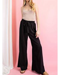 Eesome - Ee:some Wide Leg Pants With Self Tie Belt - Lyst