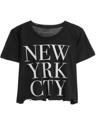 Prince Peter - Nyc Block Crop Tee - Lyst
