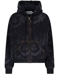 VAQUERA - Artistic Print Cropped Jacket - Lyst