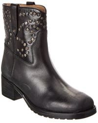 Free People - Harmony Studded Leather Bootie - Lyst