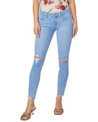 PAIGE - Verdugo Ratatouille W/ Gusto Hem Mid Rise Ultra Skinny Ankle Jean - Lyst