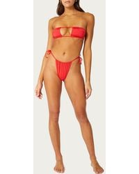 WeWoreWhat - Ruched String Bikini Bottom - Lyst
