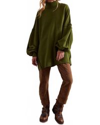 Free People - Wonderful Pullover Mock Neck Sweater - Lyst