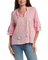 Johnny Was - Ruffle Sleeve Blouse - Lyst