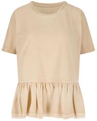 Uma Wang - Peplum Hem T-Shirt - Lyst